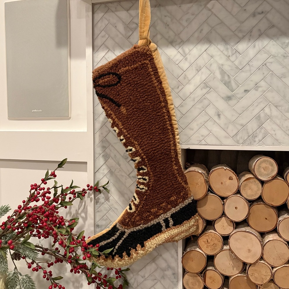 Hooked Wool Hunting Boot Stocking